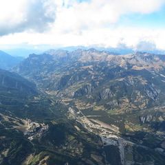 Flugwegposition um 14:30:03: Aufgenommen in der Nähe von Département Alpes-de-Haute-Provence, Frankreich in 3402 Meter